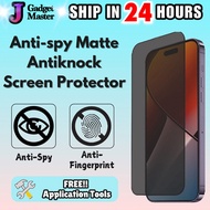 Samsung A07 A17 S25 FE privacy matte antiknock screen protector film