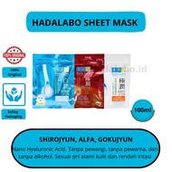 Hada Labo Ultimate Sheet Mask |Gokujyun Moisturizing Sheet Mask|Shirojyun Whitening Sheet Mask|Alfa 