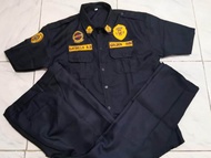 SECURITY GUARD UNIFORM SETS W/ PATCHES (SOSIA PADPAO NAME AGENCY NAME COLLARPIN AND BADGE PATCHES)