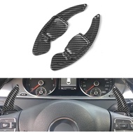 x xotic tech Carbon Fiber Pattern Paddle Shifter Extensions Cover Trim Compatible with Volkswagen MK