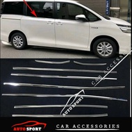 Toyota Noah/Voxy DL Window Lining Chrome (8 Pcs) Window Protection Trim Cover Car Accessories