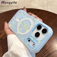 Elegant Flowers Magnetic Phone Case For IQOO Z10X Z10 Z10R Z9 Lite Z9S Z7i Z6 U5X U3X U1X 5G 4G Cove