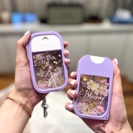 【客製化禮物】壓花押花 卡片噴霧瓶鑰匙圈 消毒噴霧