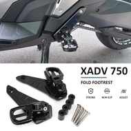 For HONDA X-ADV XADV X ADV 750 XADV750 XADV 750 2021 Motorcycle Accessories Folding Rear Foot Pegs Footrest Passenger