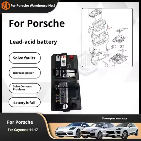 For Porsche Cayenne Panamera 110A 850A Lead Acid Battery 9A7915105B German Moore Car Battery Replace
