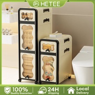 【SG Stock】Flip-top Storage Cabinet 20cm Drawer Cabinet Compact Cabinet Creamy Style With Wheels