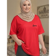 2S258 T Shirt Baju Perempuan Style Tshirt Woman XL-5XL   Plus Size Korean Style Wanita Clothes Murah