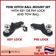 Tow Hitch Ball Mount With KEY or PIN Lock And Tow Ball