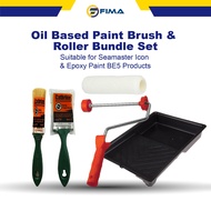 Oil Based Paint Brush & Roller Bundle Set (Suitable for Seamaster Icon & Epoxy Paint BE5 Products)