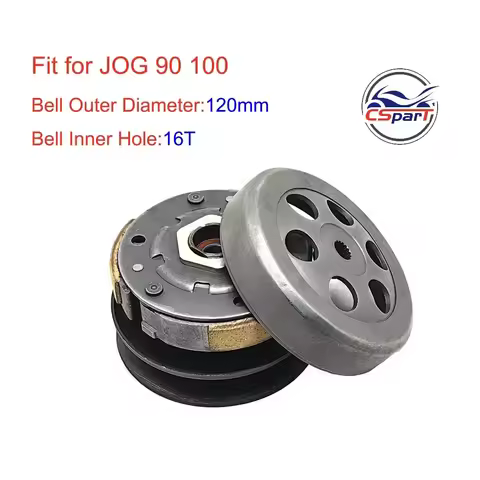 120MM 16T JOG Clutch Assembly for Yamaha 90CC 100CC 1E50QMF 1E52QMG Minarelli Znen LongJia Jonway Ka