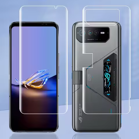 For Asus ROG Phone 6D ROG6D Phone6D Ultimate Clear TPU / Matte Anti-Fingerprints Hydrogel Full Cover