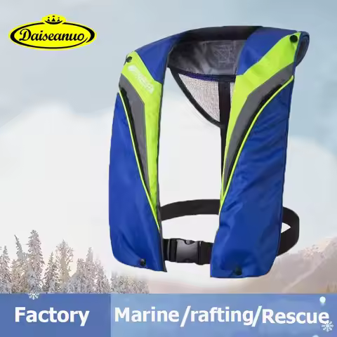 CE Certification Fishing Life Vest with Pocket Manual Auto Inflated Life Jacket 100N 150N PFD Adult 