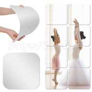 [ Featured ] DIY Square Wall Sticker - Bedroom Bathroom Wall Lenses - Splicing Makeup Mirror - Self-