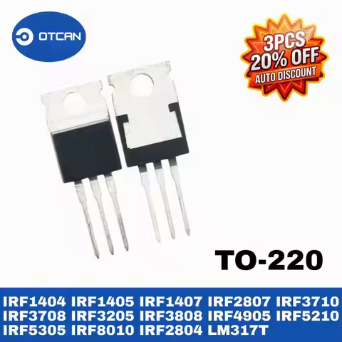 10piece IRF1404 IRF1405 IRF1407 IRF2804 IRF2807 IRF3205 IRF3708 IRF3710 IRF3808 IRF4905 IRF5210 IRF5