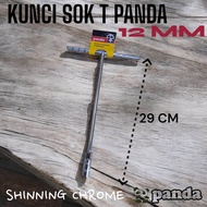 KUNCI SOK T 12MM KILAP CHROME PANDA ALAT PERKAKAS 2622