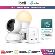 Tapo Series Smart Home Bundle Tapo C200-PTZ Camera/Tapo P100-Smart Plug/Tapo L510E-Smart Bulb