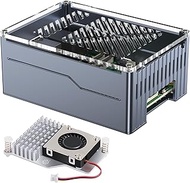 Miuzei Case for Raspberry Pi 5 Support SSD PCIe M.2 NVMe Hat Key-M Shield Top X1001 / X1000 / X1003 