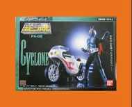 已開封 日版 Bandai 超合金魂 Soul of Popynica PX-02 px02 Masked Rider No. 1 Cyclone  幪面超人 舊1號 旋風號 假面騎士 電單車有着燈工