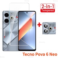 Full Cover Tempered Glass Screen Protector For Tecno Pova 6 Pro Tecno Pova 6 Neo Back Camera Lens Pr