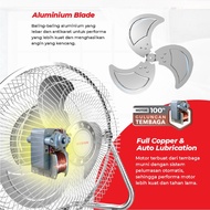 Maspion Kipas Angin Tornado Besi Meja Desk fan 10" PW-1001D PW 1001D