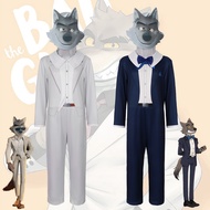 The Bad Guys Cosplay Big Bad Wolf Jumpsuit Halloween Uniform