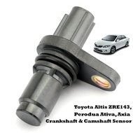 Original Perodua Toyota Altis ZRE143, Ativa, Myvi Gen3 , Beeza & Axia Crankshaft & Camshaft Sensor /