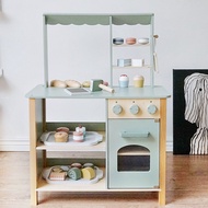 Bakery Wooden toys Scandinavian Mart Booth and market - pretend meal educational toys