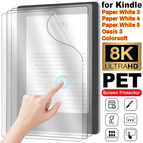 For Kindle Oasis 3/Colorsoft PET Films Flexible Anti-scratch Anti-glare Matte Screen Protectors for 