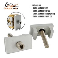 ORIGINAL💯 MAGIC BOY CHAIN ADJUSTER EKOR UDANG ARM ALOI EX5 WAVE125 Lc135 SRL lagenda SWING Alloy cap