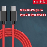 For ZTE Nubia RedMagic 5A Gaming Data Cable 1M Red Magic 5A Cable USB Type-C To USB Type-C Date Cabl