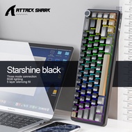 Attack Shark X66 Gasket Wireless Mechanical Keyboard with Volume Knob60% Bluetooth/2.4GHz/Wired Gami