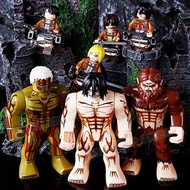 Third Party Building Blocks Attack on Titan Building Blocks Minifigures Plastic Toys Levier Captain 