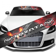 1Piece 130x21cm Modified Personality Style Decals Reflective Vinyl Car Front Rear Windshield Sticker