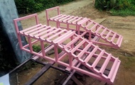 Iron-DIY Car Ramp รองยกล้อยกรถ ก35xส25xย120 ซม. ramp รองยกล้อ บันไดยกรถยนต์ ยกระดับล้อรถยนต์ ตรวจเช็