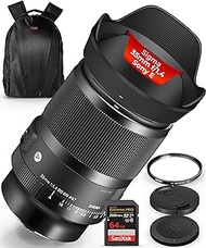 Sigma 35mm f/1.4 DG DN Art Lens for Sony E-Mount | Classic Art Line Camera Lens with Tiffen 67mm UV