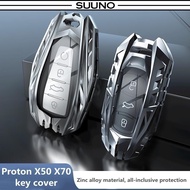 Car Key Cover Proton X50 X70 Chrome Reflection Zinc Alloy Key Fob Case Remote Case Casing x50 key co