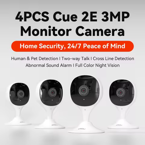 IMOU 4PCS Cue 2E 3MP Wifi Camera BabyMonitor Camera Human Detection Compact Smart Night Vision Camer