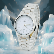 Jam Tangan Anak Pria Elegan Quartz Stainless Steel Dial Bulat Warna Emas dengan Tali Emas