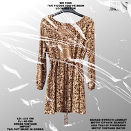 BKK DRESS/VINTAGE BATIK DRESS/BATIK DRESS/KOREAN BATIK DRESS/VINTAGE DRESS MOTIF/RETRO DRESS MINI/VI