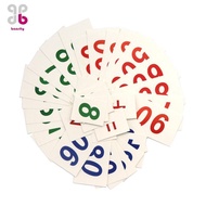 [Baosity] Montessori Number Cards Math Games Division Math Manipulatives Math Toy