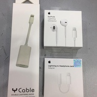 Headset Handsfree iPhone 7,7Plus,8,8plus + Converter ORi +double ligtn