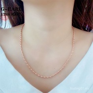 Russia Au585/14K Rose Gold Plain Gold Pig Nose Japanese Character Necklace New Style Fashion Shiny P