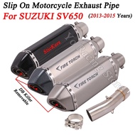 For SUZUKI SV650 SV650X SV650S SV 650 2003-2015 Years Motorcycle Exhaust Escape Modified Mid Link Pi