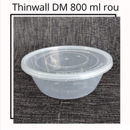 THINWALL DM 800 ROUML (25 pcs) - 800 RoundML CONTENTS 25 Sets - DM 800 Round - Thinwall Bowl