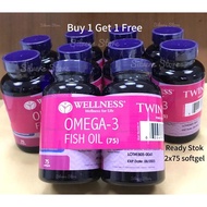 Wellness Omega 3 Fish Oil 75x2 = 150 Original Softgel