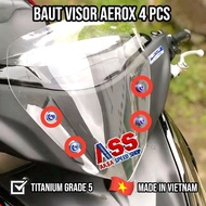 Aerox nmax visor bolts, contents 4 gr5 titanium bolts
