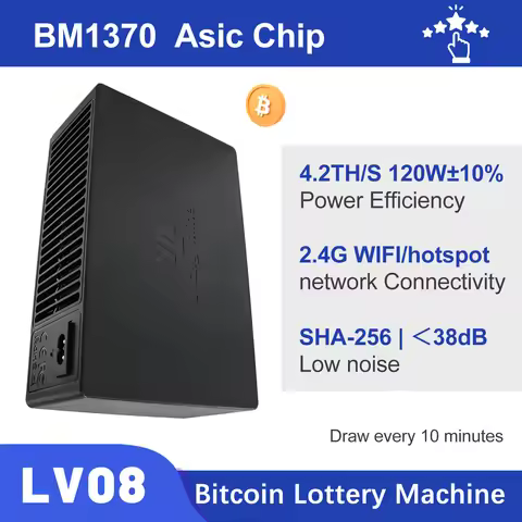 LV08 Bitcoin Miner 4.2TH/S 120W Efficient Miner Bitcoin Miners SHA256 Home Solo Mining Machine