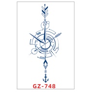 New herbal tattoo sticker arm half arm simulated tattoo sticker original flower character tattoo h26
