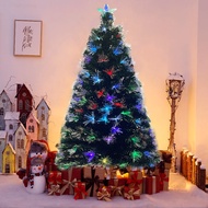 8ft Colorful Fiber Christmas Tree Light Upscale Decorative Ornaments Xmas Tree