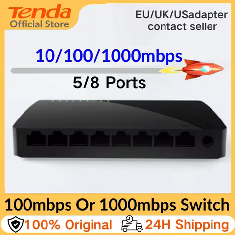 Tenda Gigabit Switch Ethernet 5/8Port 1000Mbps 10xFast Switch RJ45 Hub ethernet network switch SOHO 